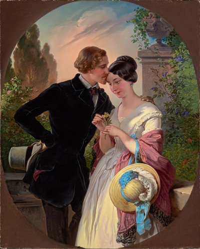 Faust et Gretchen au 19e siècle - Franz Dobiaschofsky