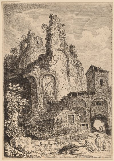 Le vieux palais à Tivoli - Franz Edmund Weirotter