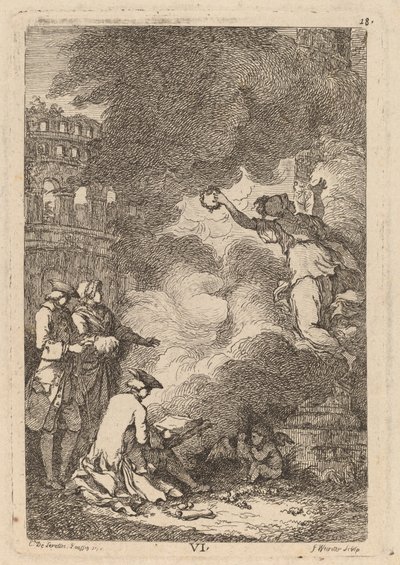 Nella Venuta in Roma: pl. 6 - Franz Edmund Weirotter after Étienne de Lavallée Poussin