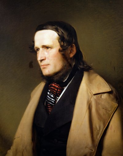 Portrait de Karl Grob, peinture par Franz Eybl (1806-1880) - Franz Eybl