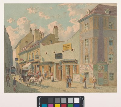 7, Burggasse 28-36 - Vue depuis la Kirchengasse - Franz Gerasch