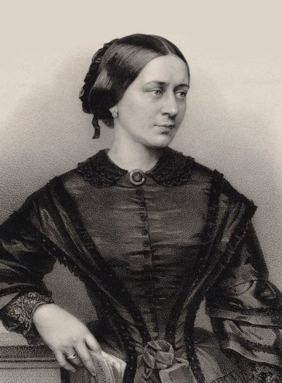Portrait de Clara Schumann, 1860 - Franz Hanfstaengl