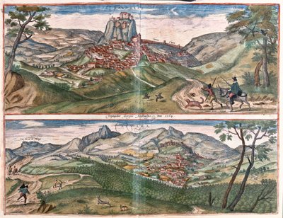 Ardales et Cartama, Espagne (gravure) - Franz Hogenberg