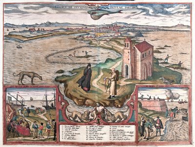 Baie de Cadix, Espagne - Franz Hogenberg