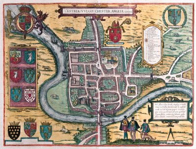 Chester - Grande-Bretagne (gravure) - Franz Hogenberg