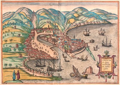 Chios ou Chio, Grèce (gravure) - Franz Hogenberg