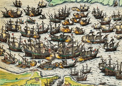 Armada invincible, gravure de Franz Hogenberg - Franz Hogenberg