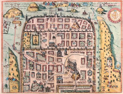 Jérusalem (feuille 1), Israël - Franz Hogenberg