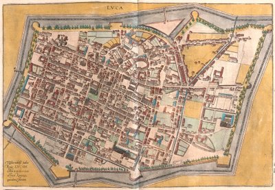 Lucques, Italie (gravure) - Franz Hogenberg