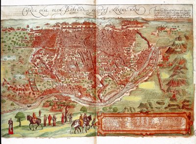 Carte du Caire - Franz Hogenberg