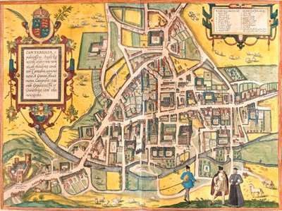 Carte de Cambridge, Angleterre - Franz Hogenberg