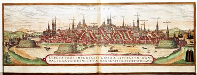 Carte de Lübeck (gravure) - Franz Hogenberg