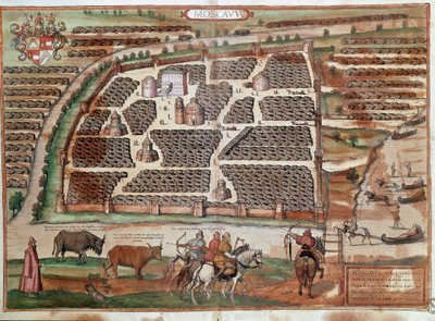 Carte de Moscou (gravure) - Franz Hogenberg