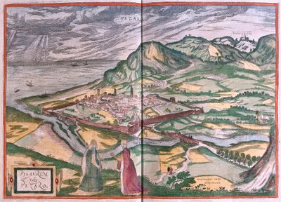 Pesaro, Italie (gravure) - Franz Hogenberg