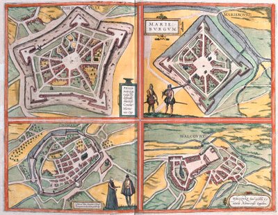Philippeville, Mariembourg, Chimay et Walcourt, Belgique (gravure) - Franz Hogenberg