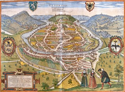 Plan de Besançon, France - Franz Hogenberg
