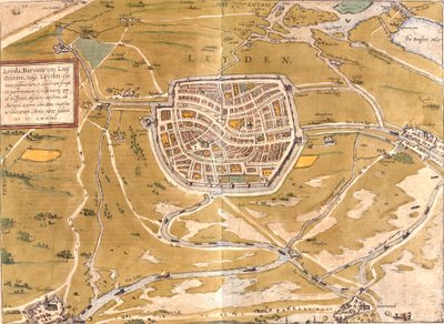 Plan de Leyde, Pays-Bas - Franz Hogenberg