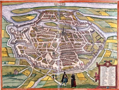 Plan de Metz, France - Franz Hogenberg