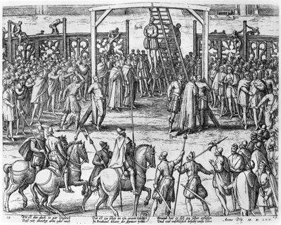 Scènes de pendaison en Flandre, 1570 - Franz Hogenberg