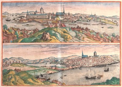 Stockholm, Suède (gravure) - Franz Hogenberg