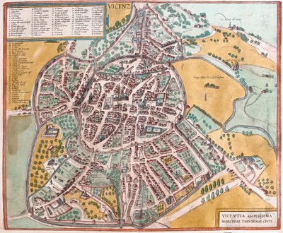 Vicence, Italie (gravure) - Franz Hogenberg