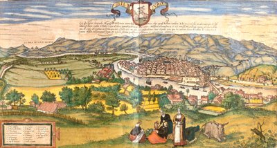 Vue de Bilbao (Bilvao) Espagne - Franz Hogenberg