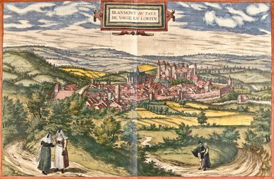Vue de Blâmont, France - Franz Hogenberg