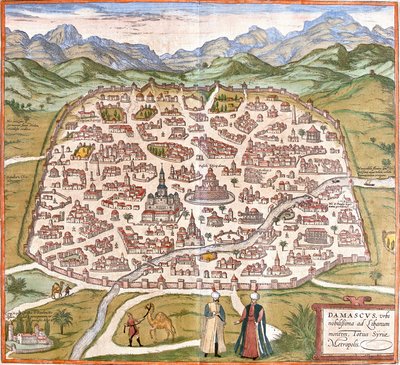 Vue de Damas, Syrie - Franz Hogenberg