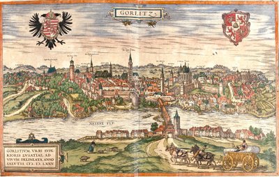Vue de Gorlitz, Allemagne - Franz Hogenberg