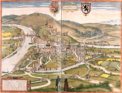 Vue de Namur, Belgique - Franz Hogenberg