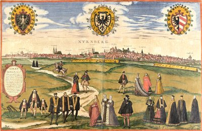 Vue de Nuremberg, Allemagne - Franz Hogenberg