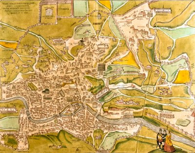 Vue de Rome, Italie - Franz Hogenberg