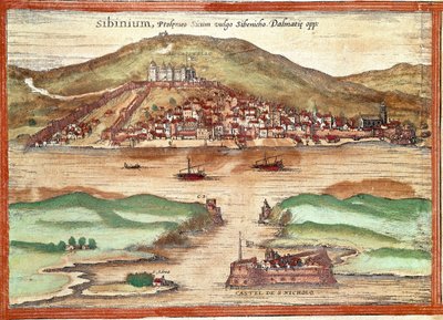 Vue de Sibenik - Franz Hogenberg