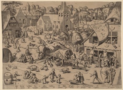 Fête de village à Hoboken - Franz Hogenberg after Pieter Bruegel the Elder
