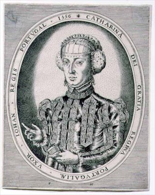 Portrait de Catherine, Reine du Portugal, épouse de Jean III (1502-57) 1556 - Franz Huys