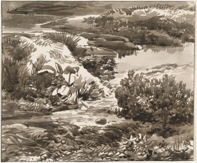 Coin de Prairie avec un Ruisseau - Franz Innocenz Josef Kobell