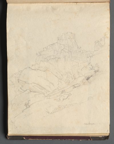 Album avec des vues de Rome et des environs, études de paysages, page 14a : Cervera - Franz Johann Heinrich Nadorp