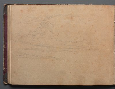 Album avec des vues de Rome et des environs, études de paysage, page 29b : Étude de paysage - Franz Johann Heinrich Nadorp