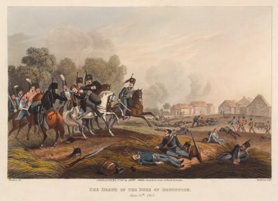 La mort du duc de Brunswick, 15 juin 1815 - Franz Joseph (after) Manskirch