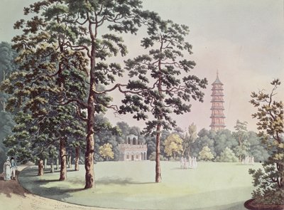 Vue des jardins de Kew de l