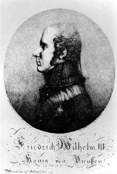 Portrait de Frédéric-Guillaume III (1770-1840), Roi de Prusse, 24 juillet 1807 - Franz Joseph after Leopold
