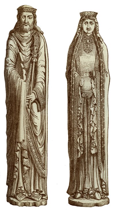 Clovis Ier et Clotilde sa femme, 12e siècle, 1870 - Franz Kellerhoven