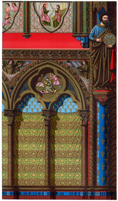 Décoration de la Sainte-Chapelle, Paris, 13ème siècle, 1870 - Franz Kellerhoven