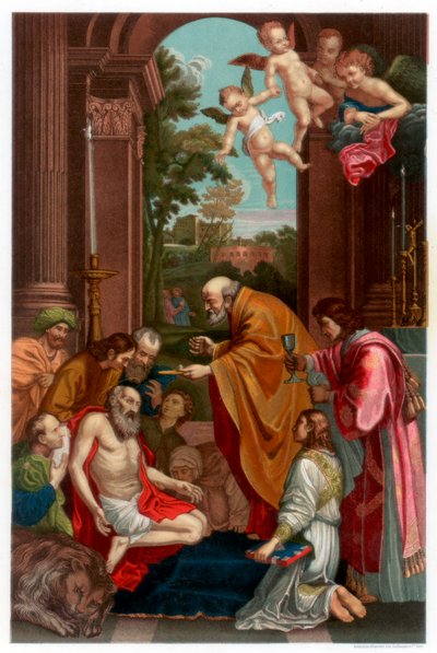 La dernière communion de Saint Jérôme, 1614 - Franz Kellerhoven