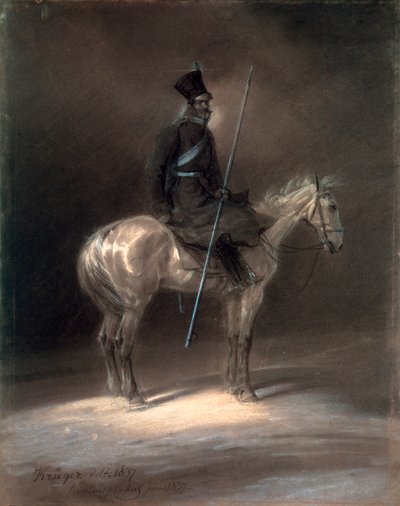 Cosaque à cheval, 1837 - Franz Krüger