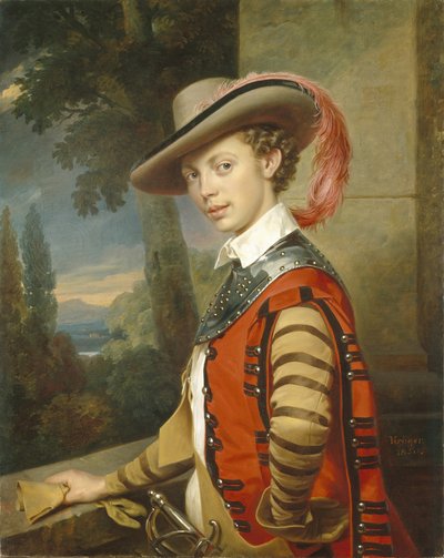 Portrait du prince Nikolaï Saltykov en costume de fantaisie - Franz Krüger