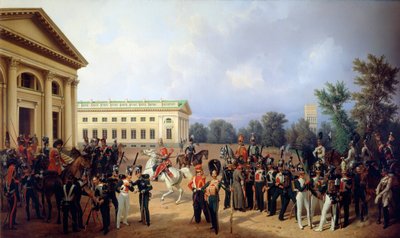 La Garde impériale russe à Tsarskoïe Selo en 1832, 1841 - Franz Krüger