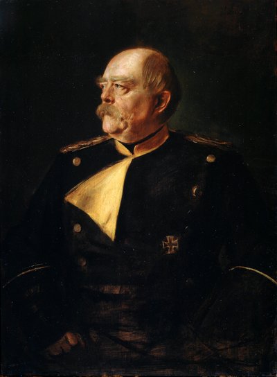 Portrait du chancelier Otto von Bismarck en uniforme - Franz von Lenbach