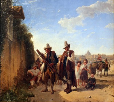 French : Pifferari romain Roman Pifferari - Franz Ludwig Catel