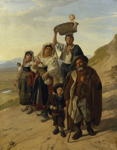 Paysans italiens à Albano - Franz Ludwig Catel